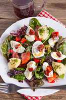 salad with boiled egg