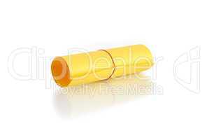 Roll Of Yellow Paper