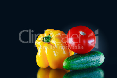 Vegetables On Dark