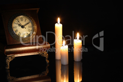 Clock And Candles
