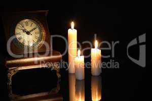 Clock And Candles