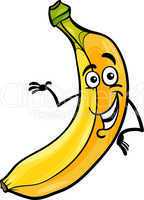 funny banana fruit cartoon illustration