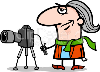 photographer artist cartoon illustration