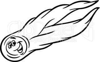 cartoon comet coloring page