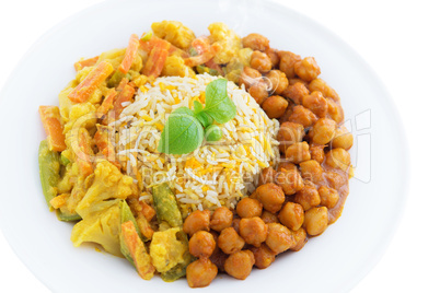 Vegetarian biryani rice