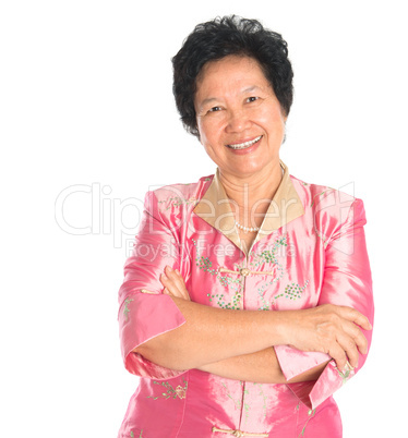 Asian senior woman.