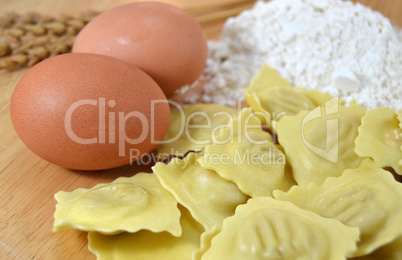 Fresh homemade ravioli Fresh homemade ravioli
