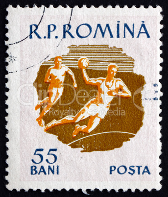 Postage stamp Romania 1959 Field Ball, Sport