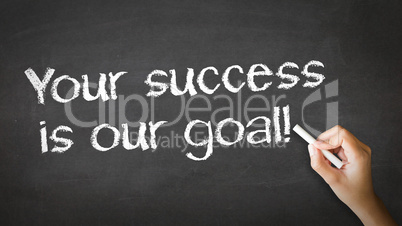 Your Success is our goal Chalk Illustration