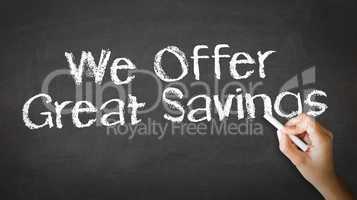 We offer Great Savings Chalk Illustration