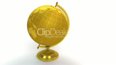 Gold globe spins, pin lands on Atlanta Georgia