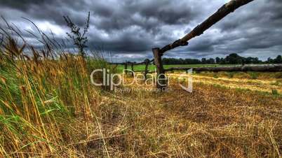 Time Lapse Rural Landscape. HDR