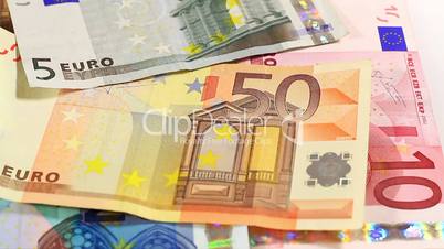 Camera motion over distributed Euro money