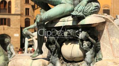 Fountain of Neptune detail, Florence