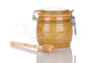 Honey pot and stick