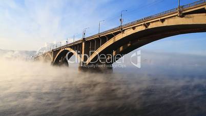 Bridge, mist