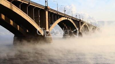 Bridge, mist