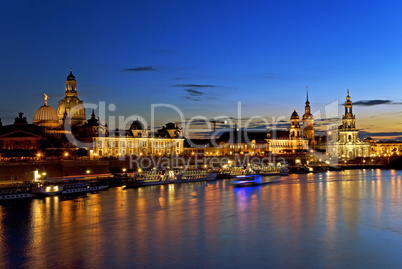 Dresden at night