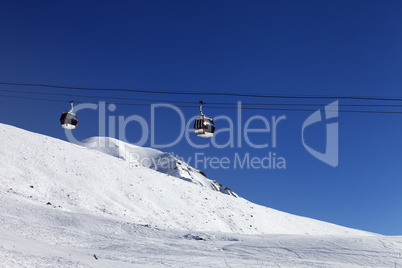 gondola lift and ski slope