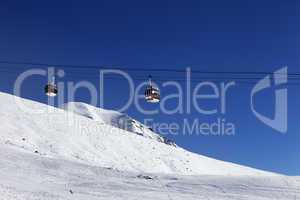 gondola lift and ski slope