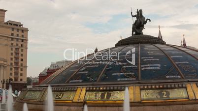 Walk on Manezhnaya Square in Mosocw hyperlapse