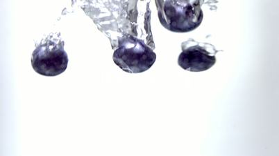 Fruits Falling in to the Water Slow Motion