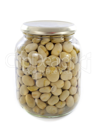 bottled preserves of bean