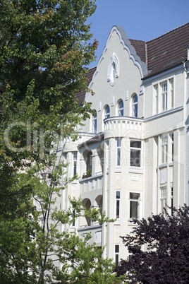 Jugendstilfassade in Kiel, Deutschland