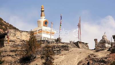 Buddhist Stupa in Himalayas.