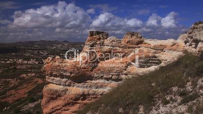 Picturesque rocks in Cappadocia.