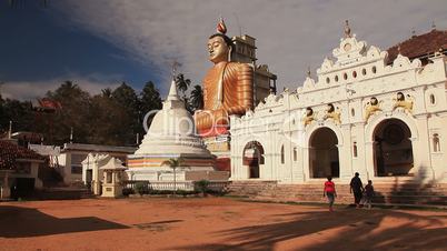 Buddhist temple in Dikwella.