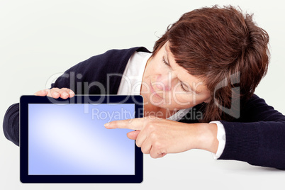 Woman with Tablet PC