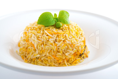 Indian plain biryani rice