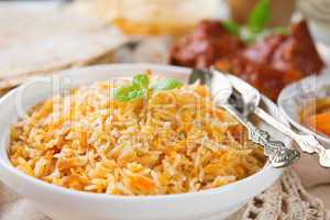 Fresh cooked Indian rice