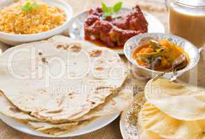 Chapatti roti or Flat bread