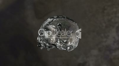 Crystal Skull Rotates Seamless Loop