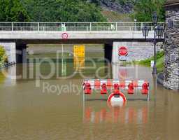 Hochwasser am Rhein