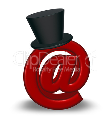 emailsymbol mit zylinder