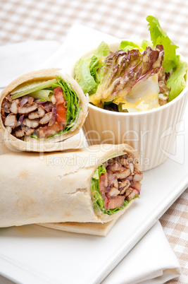 kafta shawarma chicken pita wrap roll sandwich