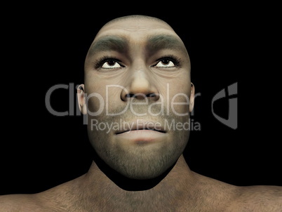 Homo erectus male - 3D render