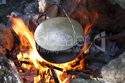 Pot on the fire