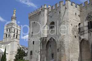 Papstpalast in Avignon, Frankreich