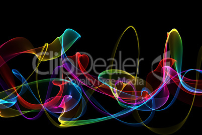 abstract ribbon waves