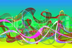 abstract ribbon waves