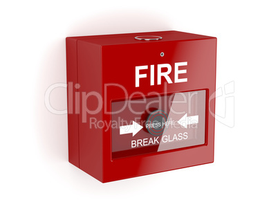 Red fire alarm