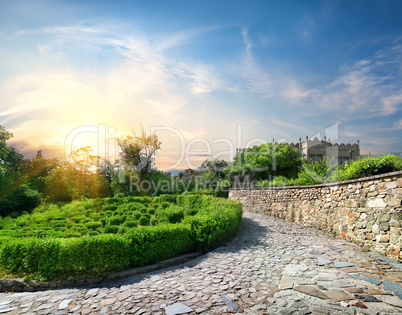 Garden near the castle