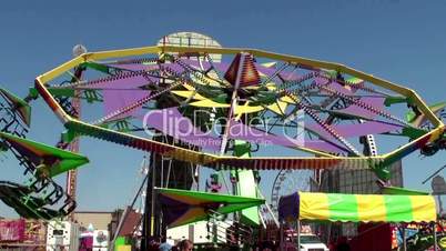 Amusement rides at Ventura County Fair 2012. California, USA.