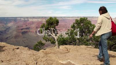 Tourist in the Grand Canyon (Arizona, USA)