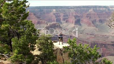 Tourist in the Grand Canyon (Arizona, USA)