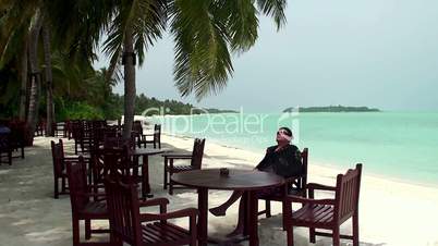man on vacation (Maldives)